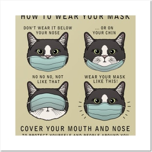 How to wear your mask 2 Posters and Art